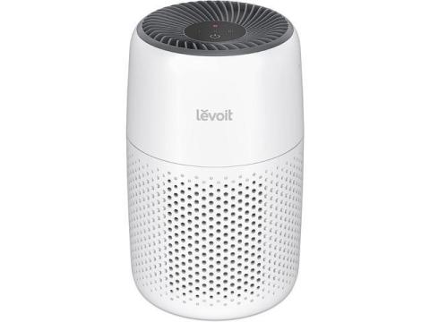 LEVOIT Air Purifiers for Bedroom Home, 3-in-1 Filter Cleaner with Fragrance Sponge for Sleep, Smoke, Allergies, Pet Dander, Odor, Dust, Office, Desktop, Portable, HEPA at Speed , Core Mini-P, White
