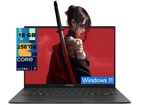 ASUS Zenbook 14 Laptop, 14" WUXGA (1920x1200) OLED Touchscreen, Intel Core Ultra 7 255H 16 cores Processor, Intel Arc 140T, 16GB  DDR4  256GB  PCIe SSD, Backlit KB, FR, Wi-Fi 7, Windows 11 Home