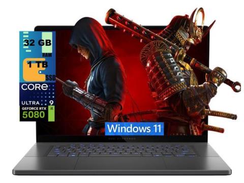 ASUS ROG Zephyrus G16 AI Gaming Laptop, 16.0" OLED WQXGA (2560x1600) 240Hz, Intel Ultra 9-285H 16-Cores Processor, GeForce RTX 5080 16GB GDDR7, 32GB DDR5  1TB PCIe SSD, RGB KB, Windows 11 Home