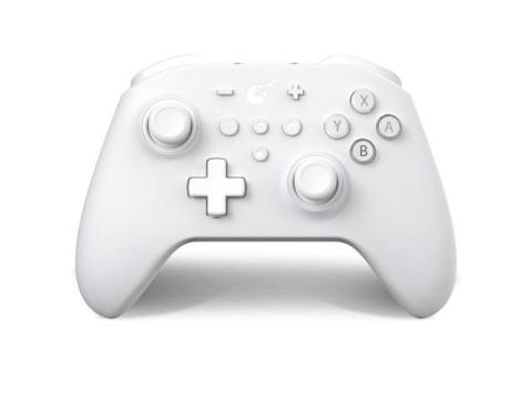 No Stick Drift KingKong 2 Pro Wireless Controller for Switch/Switch OLED, First Bluetooth Controller with Hall Effect Sensing Joystick, No Deadzone, Auto Pilot Gaming, Motion Sense - White