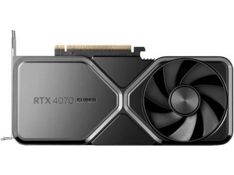 NVIDIA GeForce RTX 4070 SUPER Founders Edition Graphics Card 12GB GDDR6X - Titanium and Black