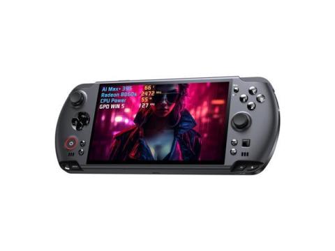 GPD Win 5 Ryzen AI Max+ 395 Processor Handheld Game Console,Gaming PC, 7-inch 120Hz Display, with Max 128GB LPDDR5 RAM, Detachable 80Wh Battery, USB4 Support(32GB RAM +2TB SSD)