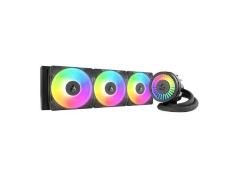 ARCTIC Liquid Freezer III Pro 360 A-RGB - AIO CPU Cooler, 3 x 120 mm Water Cooling, 38 mm Radiator, PWM Pump, VRM Fan, AMD AM5/AM4, Intel LGA1851/1700 Contact Frame - Black
