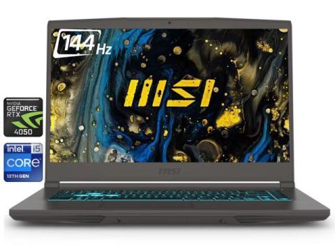 MSI Thin 15.6" FHD 144Hz Gaming Laptop NVIDIA GeForce RTX 4050 Intel Core i5-13420H (Beat i7-12650H) 64GB RAM 1TB SSD WiFi 6E Bluetooth 5.3 Backlit KB Webcam HDMI USB-C RJ45 Windows 11 Home Gray