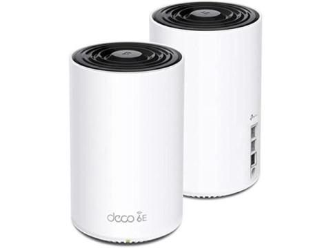 TP-Link Deco AXE5400 Tri-Band WiFi 6E Mesh System(Deco XE75 Pro) - 2.5G WAN/LAN Port, Covers up to 5500 Sq.Ft, Replaces WiFi Router and Extender, AI-Driven Mesh, New 6GHz Band, 2-Pack