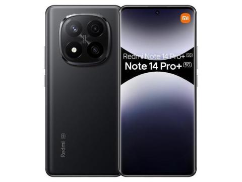 XIAOMI Redmi Note 14 Pro+ Plus 5G + 4G LTE (for Tmobile Mint Tello & Global) (256GB + 8GB) NFC 6.67" 120Hz 200MP Pro AI Camera Model 24115RA8EG Unlocked Dual Sim (Midnight Black)