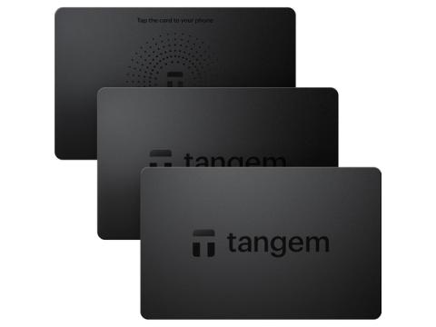 Tangem Wallet 2.0 3-Pack Crypto Hardware Wallet Cards, NFC Cold Storage, EAL6+ Secure Element, Seedless Backup, Bitcoin Ethereum NFT Wallet