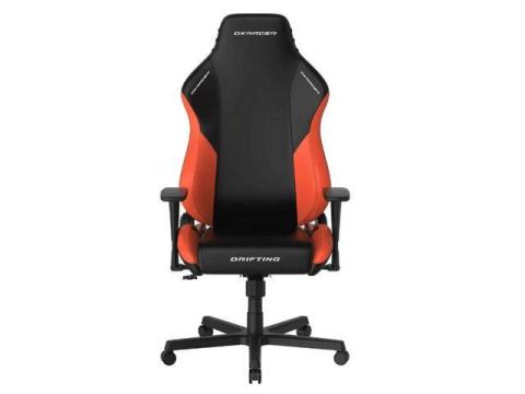 DIXSG  Drifting Series Gaming Chair - Ergonomic Office Chair with Lumbar Pillow & Adjustable Headrest - Reclining PC Computer Gaming Chair Recliner For Adults Teens, Regular L Orange