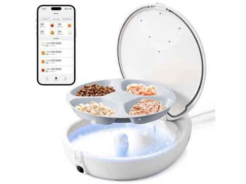 Robotail 2026 Upgraded Smart Wet Food Automatic Cat Feeder, Dual-Temp Refrigerated Auto Feeder with Semiconductor Cooling & Pre-Heating, App-Controlled Pet Food Dispenser, Easy to Clean (White)