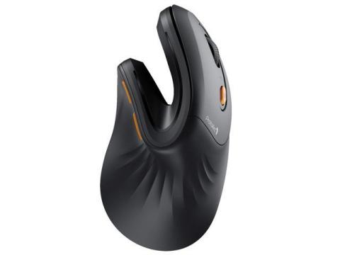 ProtoArc Ergonomic Mouse, EM11 NL Bluetooth Rechargeable Wireless Vertical Mouse, 3 Multi-Device Connectivity for Computer/PC/Laptop, 2.4GHz Optical Mice for Windows, Mac OS, Black