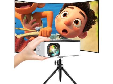 Mini Projector Portable Projector Full HD 1080P Supported, Home Theater Projector Compatible with TV Stick, Phone, Games, HDMI, AV