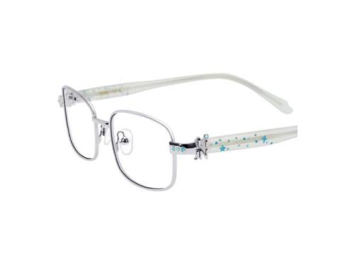 TIJN Blue Light Blocking Glasses for Woman Men, Square Acetate Metal Frame Eye Glasses for Cosplay & Anime Girl, Rin