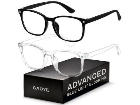 Blue Light Blocking Glasses - Fashion Square Eyeglasses, Anti UV Ray Computer Gaming Glasses Blue Blockers for Women/Men