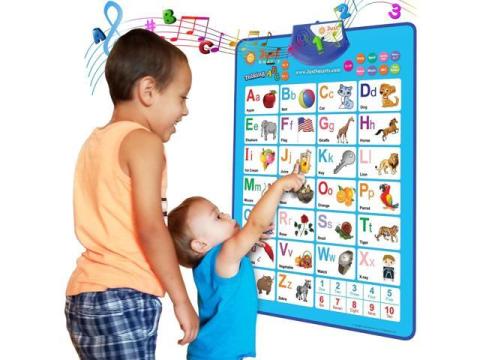 Alphabet Wall Chart for Toddlers 1-3 | ABCs & 123s Kids Learning Toy | Educational Gift for Infant Ages 1 2 3 4 5 | Speech Therapy for Kids 1-3 | Autism Toys for Toddlers 3-4