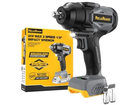 900 Ft-lbs Cordless Impact Wrench, 1/2 Inch Impact Gun Compatible DeWALT 20V MAX Battery, Brushless Constant High Torque Impact Driver with 3 Speed, Tool Only (No Battery Included)