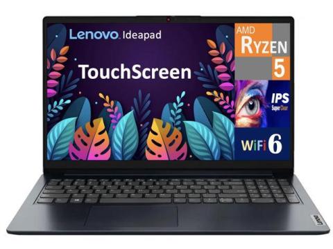 Lenovo Ideapad 1i Everyday Value Laptop 15.6" Touchscreen IPS FHD Display (Intel i5-1334U, 24GB DDR4, 1TB PCIe SSD, Intel Iris Xe, WiFi 6, Webcam, Bluetooth 5.2, Win 11 Home)
